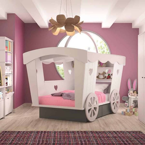 Mathy by Bols Carriage Bed with Storage Drawers childrens yoyohome Childrens kids furniture free installation lurxury