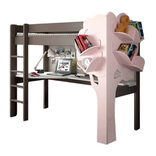 Mathy by Bols Dominique High Sleeper Bed with Desk & Bookcase childrens yoyohome