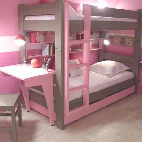 Mathy by Bols Kids Bunk Bed with Drawers & Desk in Dominique Design childrens yoyohome