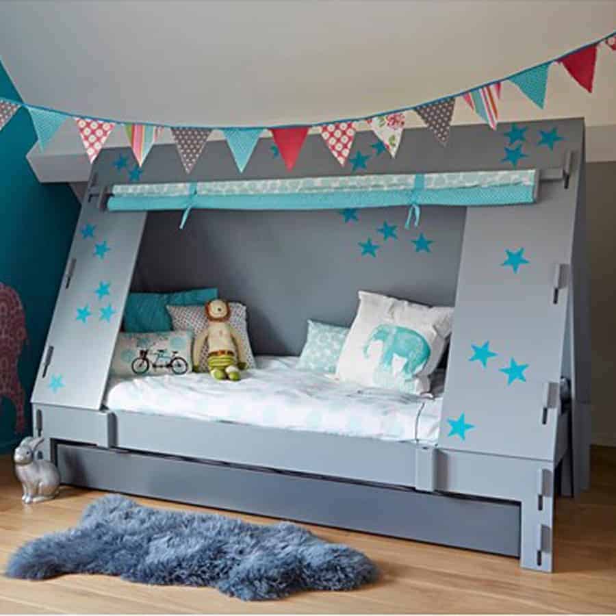 cabin bed with trundle and storage