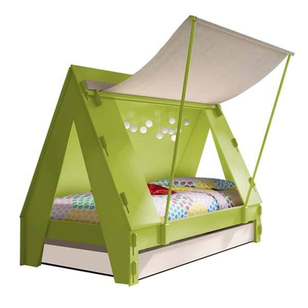 Mathy by Bols Kids Tent Cabin Bed with Trundle Drawer childrens yoyohome Children's Cabin Bed