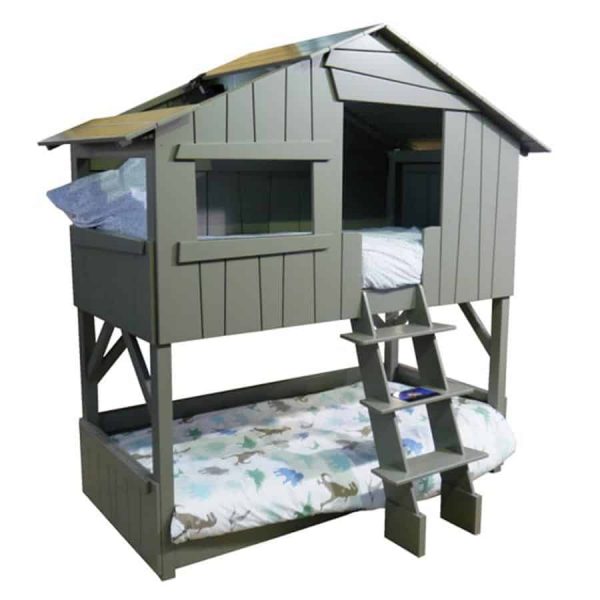 Mathy by Bols Treehouse Bunk Bed in Artichoke childrens yoyohome