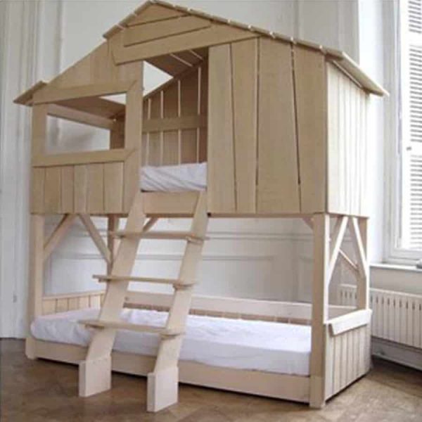 Mathy by Bols Treehouse Bunk Bed in Natural Pine & Mdf childrens yoyohome