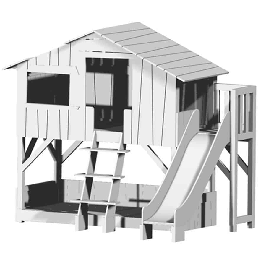 treehouse bunk bed with slide